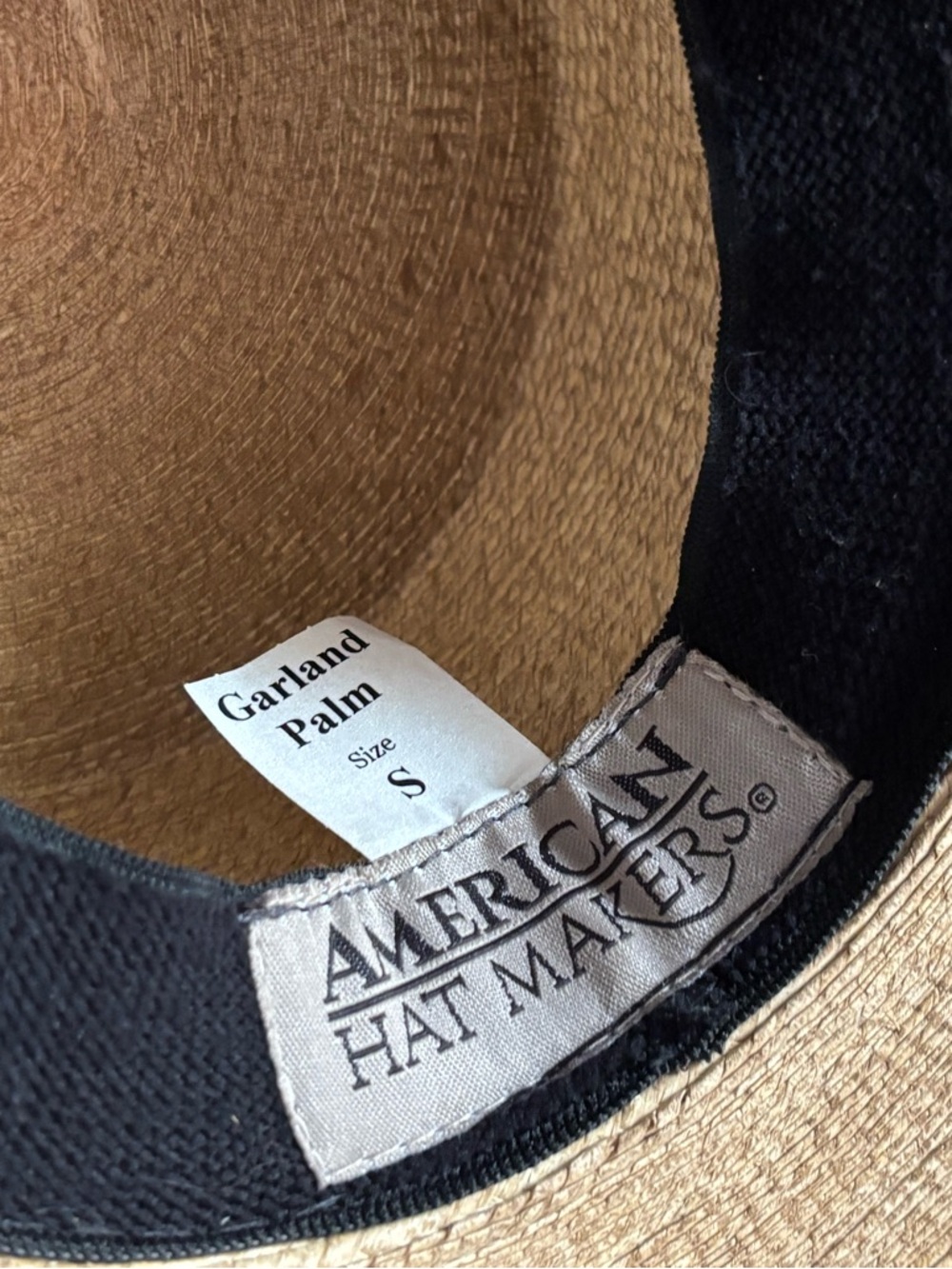 American Hatmakers Garland Palm Western Hat w Concho trim - Picture 6 of 13
